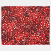 Süßkirschen Fleecedecke (Vorderseite (Horizontal))