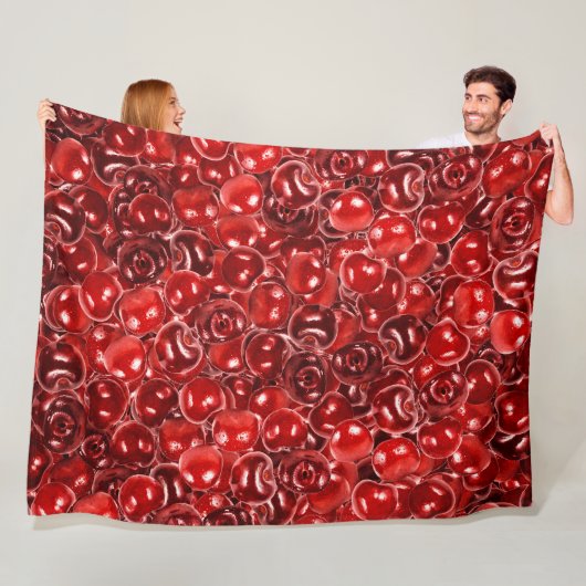 Süßkirschen Fleecedecke (Beispiel)