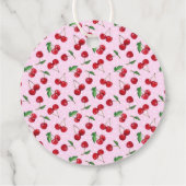 Süßkirschen, frisch geschenkanhänger (Rückseite)