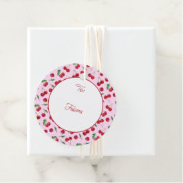 Süßkirschen, frisch geschenkanhänger