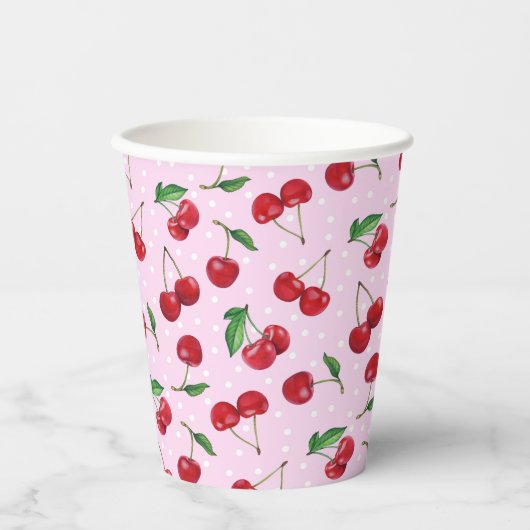 Süßkirschen, frisch pappbecher (Vorderseite)