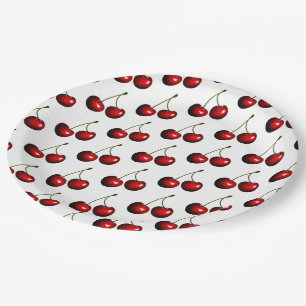 Süßkirschen, frisch pappteller
