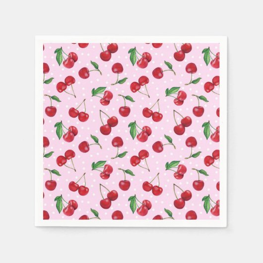 Süßkirschen, frisch serviette (Vorderseite)