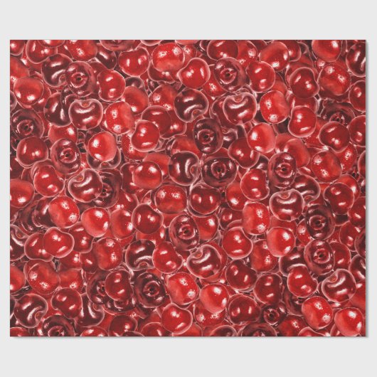 Süßkirschen Geschenkpapier (Flach)