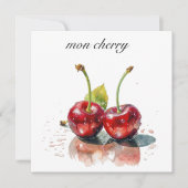 Süßkirschen in Wasserfarbe, nach Maß (Vorderseite)