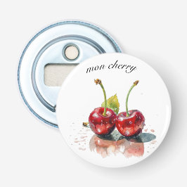Süßkirschen in Wasserfarbe, nach Maß Flaschenöffner
