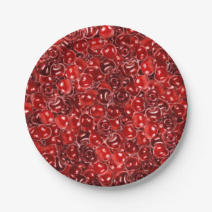 Süßkirschen Pappteller