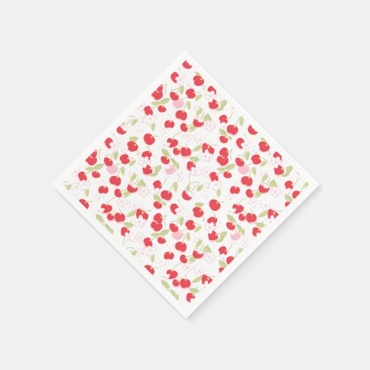 Süßkirschen Serviette (Ecke)