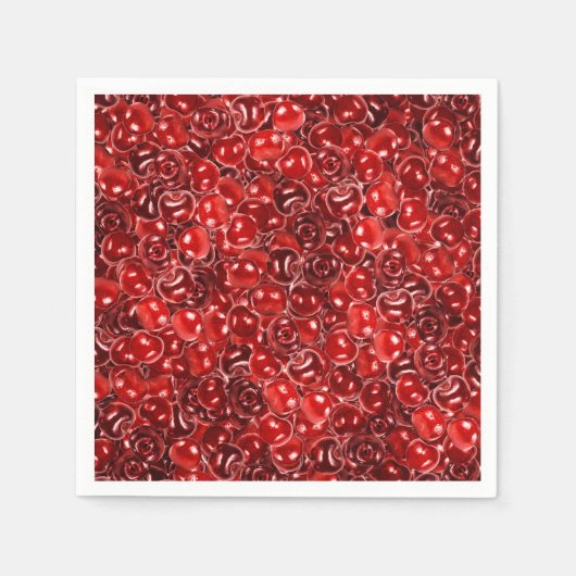 Süßkirschen Serviette (Vorderseite)