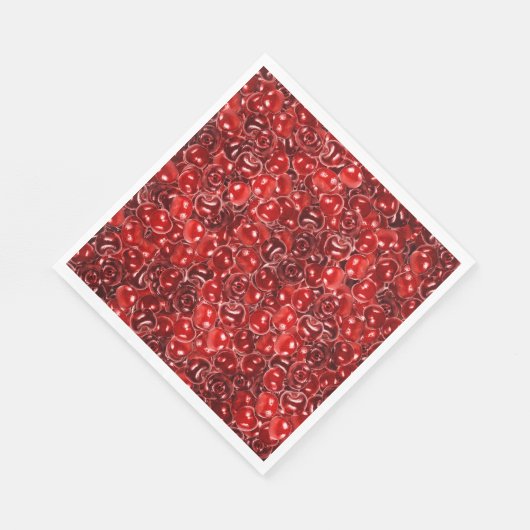 Süßkirschen Serviette (Ecke)