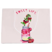 Süßkirschsaft Coole Getränke Früchte Geschenktasch Große Geschenktüte (Vorderseite)