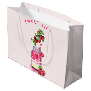 Süßkirschsaft Coole Getränke Früchte Geschenktasch Große Geschenktüte