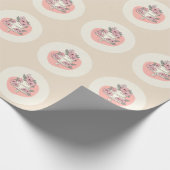 Süßkuchen-Bäckerei-Logo Geschenkpapier (Ecke)