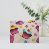 Süßkuchen Postkarte (Stehend Vorderseite)
