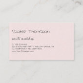 Süßkuchen Visitenkarte (Rückseite)