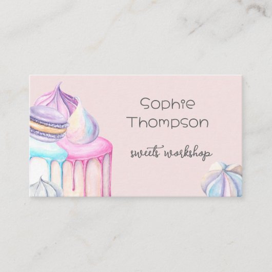 Süßkuchen Visitenkarte (Vorderseite)