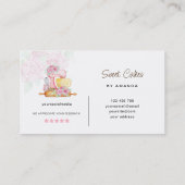 Süßkuchen Visitenkarte (Rückseite)