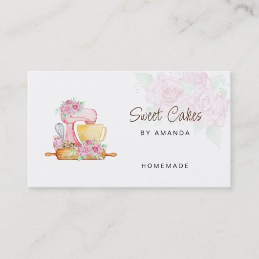 Süßkuchen Visitenkarte (Vorderseite)