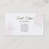 Süßkuchen Visitenkarte (Rückseite)