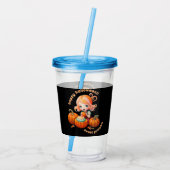 Süßkürbis Acryltrinkbecher (Rückseite)