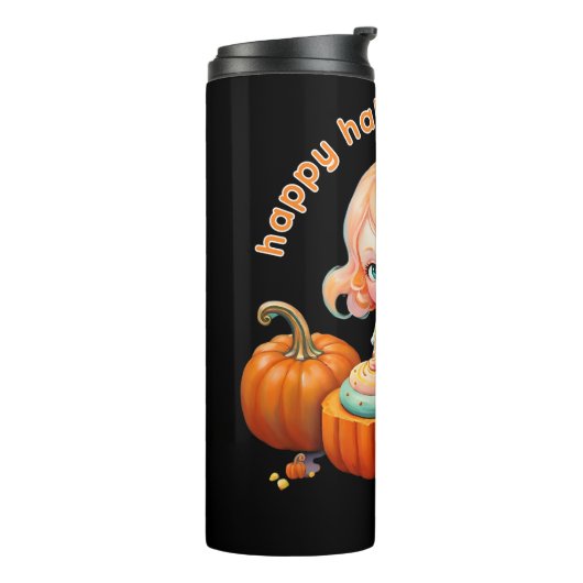 Süßkürbis Thermosbecher (Nach links gedreht)