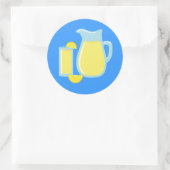 Süßlemonade Runder Aufkleber (Tasche)