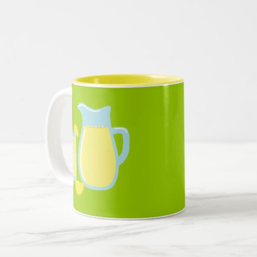 Süßlemonade Zweifarbige Tasse (Vorderseite Links)