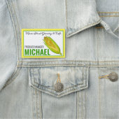 Süßmais Cob Lebensmittelgeschäft Gemüse Veg Namensschild (Beispiel)