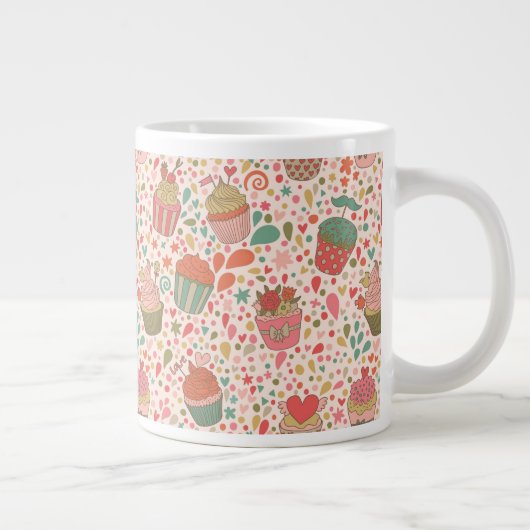 Süßmuster Jumbo-Tasse (Rechts)