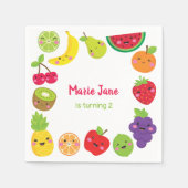 Süßobst Serviette (Vorderseite)