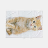 SüßorangeTabby Fleecedecke (Vorderseite (Horizontal))