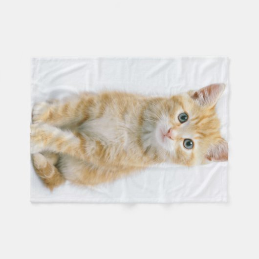 SüßorangeTabby Fleecedecke (Vorderseite (Horizontal))