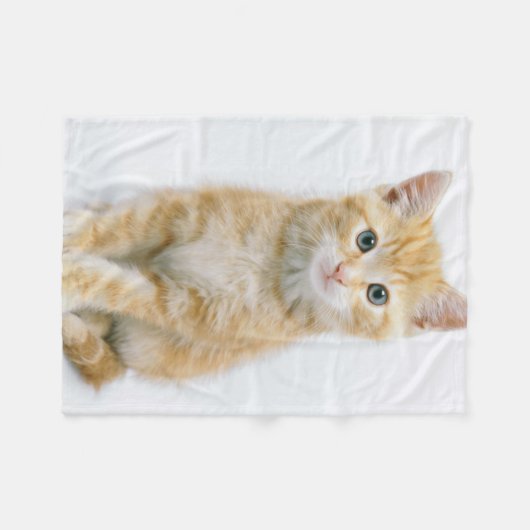 SüßorangeTabby Fleecedecke (Vorderseite (Horizontal))