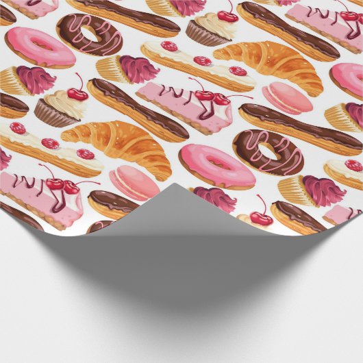 Süßpapier für Backwaren Geschenkpapier (Ecke)