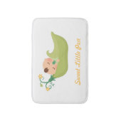 Süßpea in einem Pod Baby Boy Kinderzimmer Zimmerde Badematte (Vorderseite Vertikal)
