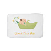 Süßpea in einem Pod Baby Boy Kinderzimmer Zimmerde Badematte (Vorderseite)