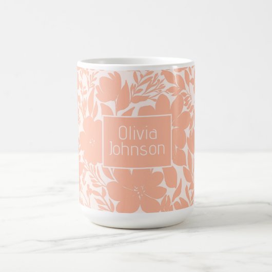 Süßpfirsichblossom-Blume Kaffeetasse (Mittel)