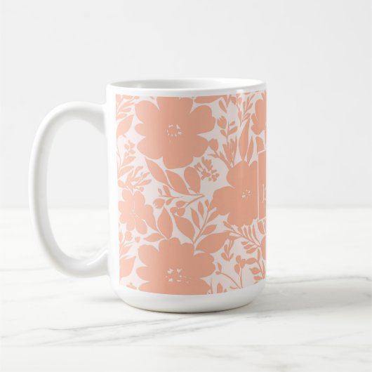 Süßpfirsichblossom-Blume Kaffeetasse (Links)