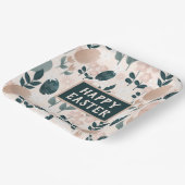 Süßpfirsiches Grünes Boho Ostereier Pappteller (Gewinkelt)