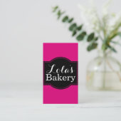 Süßpink-Bäckerei Visitenkarte (Stehend Vorderseite)