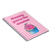 Süßrosa Cupcake Notizblock (Rechte Seite)