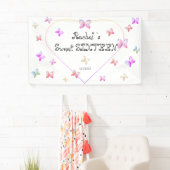 Süßrosa Herzklopfen Süß 16 Geburtstag Banner (Insitu)