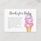 Süßrosa Ice Cream Babydusche Buchungsanfrage Begleitkarte (Vorderseite)