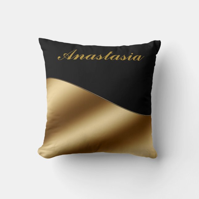 Süßrosa Kirschblüten mit Ihrem Namen werfen Kissen (Vorderseite)