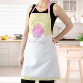 Süßrosa Kuchen Gebäck Nachtisch Gelb Schürze