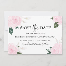 Süßrosa Rose Save the Date Foto