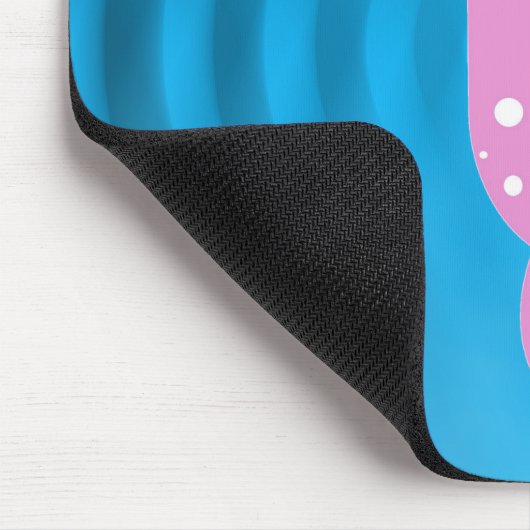 Süßrosa Siegel Mousepad (Ecke)