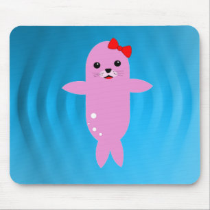 Süßrosa Siegel Mousepad