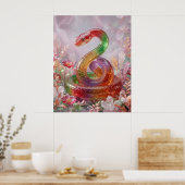 Süßschlangen Kristallspirale Poster (Küche)