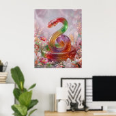 Süßschlangen Kristallspirale Poster (Heimbüro)